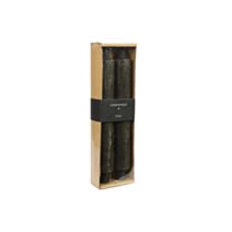 Bougie chandelle Vela Ø4xH.25cm noir - DECOSTARS