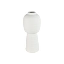 Vase poterie haut Dobber Ø21,5xH.50cm blanc - DECOSTARS