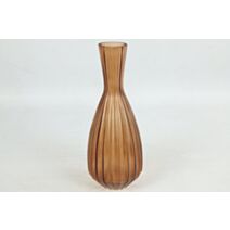 Vase en verre Annalisa L Ø15xH.37cm marron - DECOSTARS