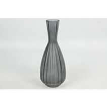 Vase en verre Annalisa L Ø15xH.37cm gris - DECOSTARS