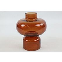 Vase en verre Micaela Ø19xH.22cm marron - DECOSTARS
