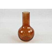 Vase en verre Patrizia S Ø18xH.30cm marron - DECOSTARS