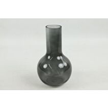 Vase en verre Patrizia S Ø18xH.30cm gris - DECOSTARS