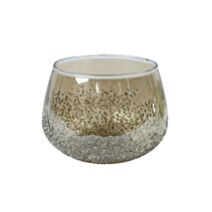 Porte-bougie Carlein M Ø16xH.12,5cm vert clair - DECOSTARS