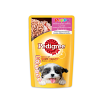 Aliment humide chiot Poulet en sauce 130 g - PEDIGREE®