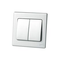 Double interrupteur va-et-vient 10A titane avant - MK HONEYWELL