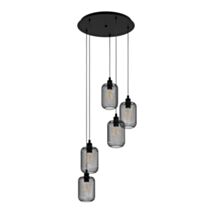 Suspension Acier Wrington E27x5 Noir - EGLO