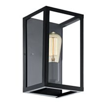 Applique murale Charterhouse H28 cm acier noir/verre 1 ampoule - EGLO