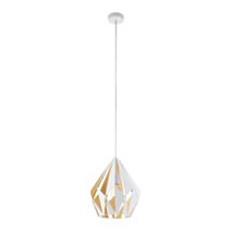 Suspension Carlton blanc doré Ø310 mm E27 - EGLO