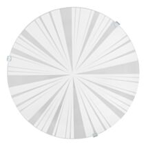 Plafonnier Mars1 motifs rayons blanc E27 60W - EGLO