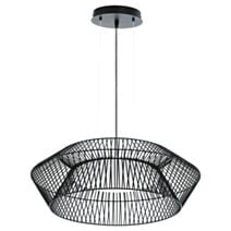 Suspension Piastre led noir blanc ø 58 x 110 cm - EGLO