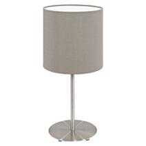 Lampe de table Pasteri taupe E14 1 x 40W - EGLO