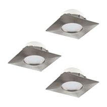 Encastrable Pineda carré 78 x78 mm nickel led 6Wx3 - EGLO
