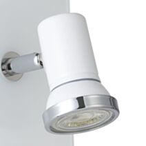 Spot salle de bain simple Tamara 12 x 12 cm GU10 3W acier blanc - EGLO