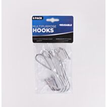 Lot de 6 crochets en acier en forme de S - UBL