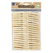 Lot de 72 pinces à linge en bois - UBL