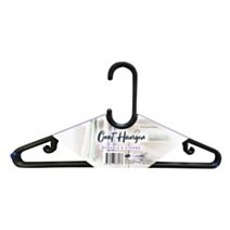 Lot de 6 cintres plastiques noir - UBL
