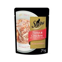 Aliment humide chat adulte Thon, Poulet & Bonite 70 g - SHEBA®
