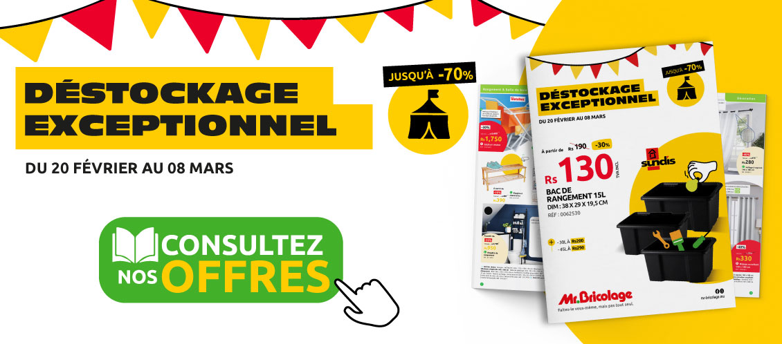 consulter le catalogue promo destockage exceptionnel avec des remises allant jusqu a moins soixante dix pourcent